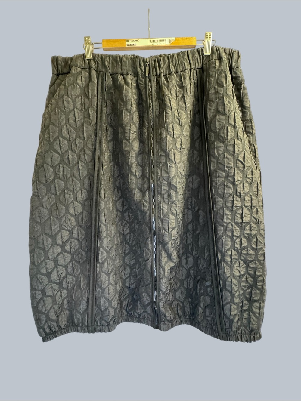 Ever Sassy Women’s Black Textured Bubble Skirt Size XXL